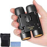 AHFLRITO Compact Binoculars, Lightweight Foldable Small Binoculars for Adults, Portable Waterproof Mini Binocular for Kids Bird Watching, Traveling, Theater, Opera, Concert, Hiking, Sightseeing