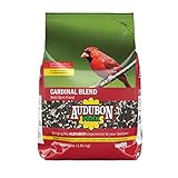 Audubon Park Cardinal Blend Wild Bird Food, Cardinal Bird Seed for Outside Feeders, 4-Pound Bag