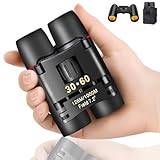 QICBIUD Compact Binoculars, HD Mini Portable Outdoor Binoculars, Pocket Lightweight Folding Binoculars for Adults and Children Bird Watching Hunting, Watching Shows, Traveling and Tourism,...