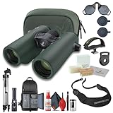 Swarovski 10x32 EL Range Laser Rangefinder Binocular (Green) + Flash Light + Back Pack + Cleaning Kit + Tripod Adapter + Telephoto Lens Attachment