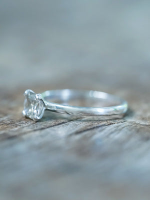 Split Prong Zircon Ring - Gardens of the Sun | Ethical Jewelry